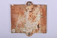 QUEENSLAND RAILWAYS: A cast iron 74 mile track marker, 20 x 20cm - 2