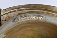 VICTORIAN RAILWAYS: An Art Nouveau brass pull down hand basin from wooden bodied carriage, circa 1920, 75cm high, 46cm wide, 18cm deep - 5