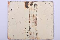 SOUTH AUSTRALIAN RAILWAYS: A cast iron whistle board, 26 x 30cm - 2