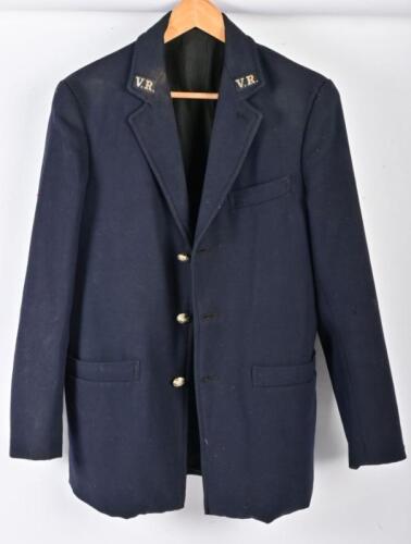 VICTORIAN RAILWAYS: A Victorian Railways blazer with VR buttons and lapel labels