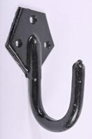 VICTORIAN RAILWAYS: A cast iron hook from wooden bodied guards van, 15cm high