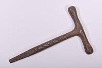 CARRIAGE KEY: A steel square key for railway carriage