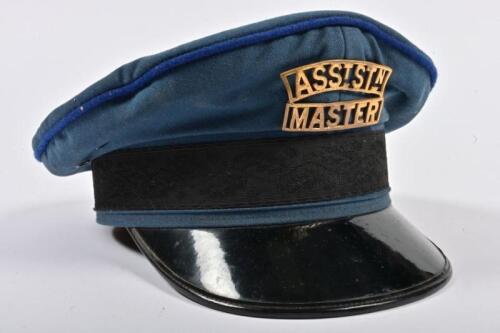 VICTORIAN RAILWAYS: An original cap featuring metal badge for Assistant Station Master by Emerco, size 7 1/8 or 57