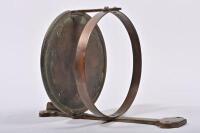 NSW RAILWAYS: A brass water flagon holder, 29cm high, 19cm diameter - 2