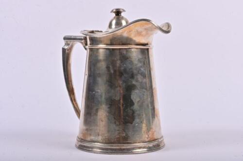 CANADIAN PACIFIC: A large original silverplate jug by Mappin & Webb, with Canadian Pacific insignia, 26.5cm high