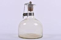 NSW RAILWAYS: A glass train decanter etched P.T.C. N.S.W., 23cm high
