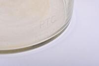 NSW RAILWAYS: A glass train decanter etched P.T.C. N.S.W., 23cm high - 3