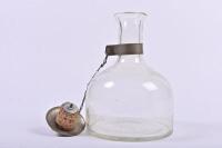 NSW RAILWAYS: A glass train decanter etched N.S.W. G.R., 23cm high - 2