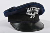 VICTORIAN RAILWAYS: An original cap featuring metal badge for 'Leading Station Assistant 26', size 6 3/4