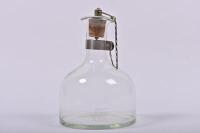 NSW RAILWAYS: A glass train decanter etched P.T.C. N.S.W., 23cm high