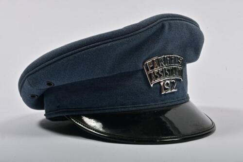 VICTORIAN RAILWAYS: An original Victorian Railways cap featuring metal badge for 'Parcels Assistant 192', size 6 1/2