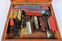 MECCANO: A Hornby Trains pressed tin toy train set in original wooden box - 3