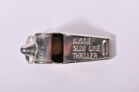 WHISTLE: An 'Aussie Slim Line Thriller' station master's whistle - 2