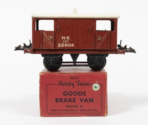 MECCANO: A Hornby Trains O gauge goods brake van, in original box