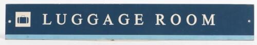COUNTRY LINK: A luggage Room aluminium label, 46 x 7cm