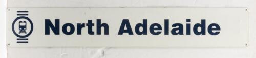 SOUTH AUSTRALIA: An original sheet aluminium NORTH ADELAIDE station sign, 15 x 90cm