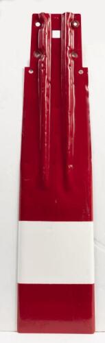 NSW RAILWAYS: An enamelled home arm from lower quadrant signal, 107 x 25cm