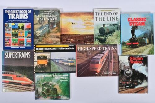 RAILWAYS: Ten books relating to steam trains