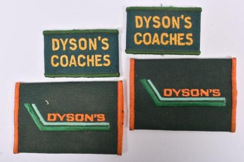 DYSON'S COACHES: Two sets of cloth epaulettes
