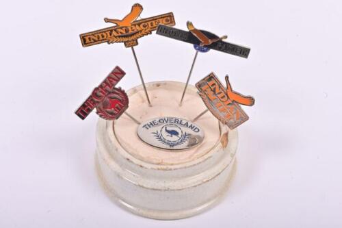 STICK PINS: A group of five stick pins featuring The Ghan, Indian Pacific and The Overland trains
