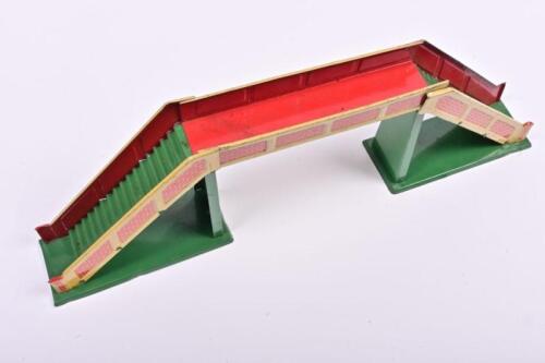 FOOTBRIDGE: A British made tin three piece footbridge