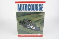 AUTOCOURSE: A 1971-72 edition of Autocourse. With signature of Jackie Stewart.