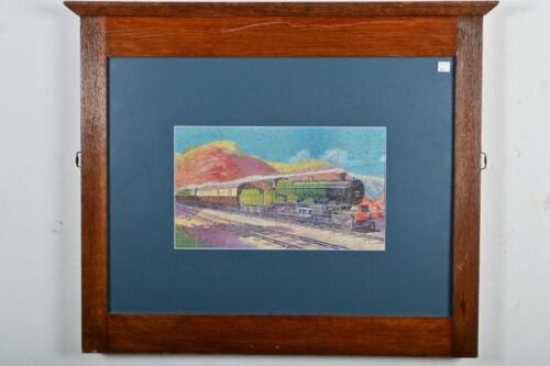 GREAT WESTERN RAILWAY: A framed Great Western Railway published 150 piece jigsaw, complete, framed and glazed, with original jigsaw box, 60 x 73cm