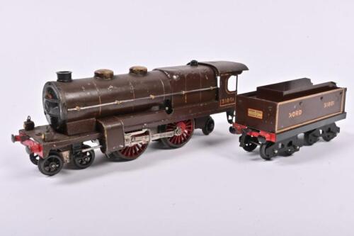 MECCANO: A Hornby Railways O gauge tin Nord Express 31801 locomotive and tender