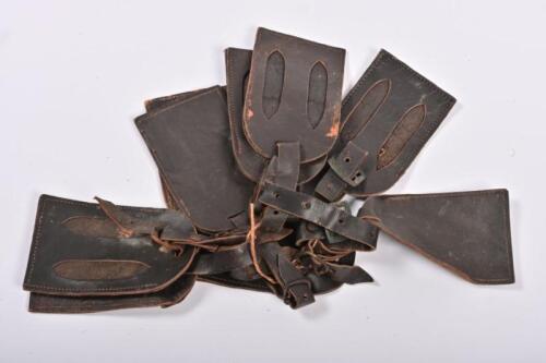 TAGS: A collection of vintage leather luggage tags