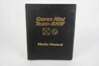 CRAVEN MILD: A rare orginal 'Craven Mild Team - BMW, Media Manual' &nbsp;&nbsp;&nbsp;&nbsp;&nbsp;&nbsp;