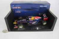 RENAULT RB10: A 1:18 scale 2014 Infiniti Red Bull Racing RB10 by Minichamps. As driven by Daniel Riccardo. - 3
