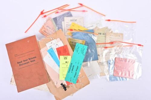 EPHEMERA: A collection of ephemera relating to maintenance of locomotives