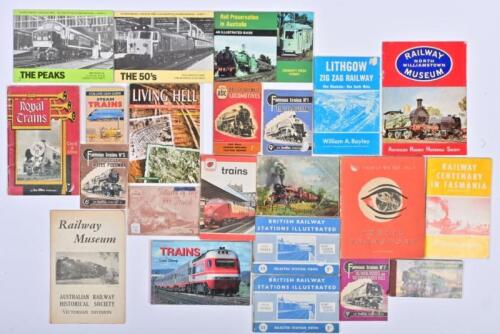RAILWAYS: A collection of small format books relating to railways and steam locomotives
