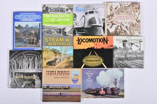 RAILWAYS: Ten books relating to railways and steam locomotives