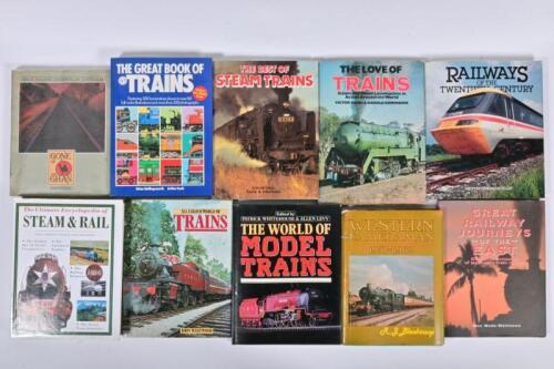 RAILWAYS: Ten books relating to railways and trains