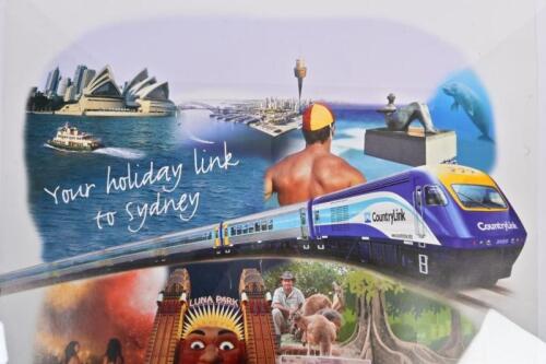 COUNTRY LINK: A CountryLink XPT promotional poster, 'Your holiday link to Sydney', 69.5 x 99.5cm