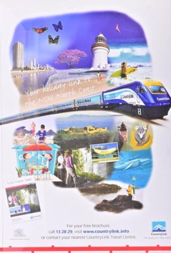 COUNTRY LINK: A CountryLink XPT promotional poster, 'Your holiday link to the NSW North Coast', 69.5 x 99.5cm