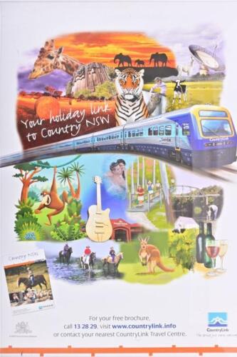COUNTRY LINK: A CountryLink promotional poster, 'Your holiday link to Country NSW', 69.5 x 99.5cm
