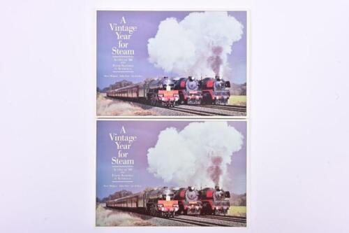 FLYING SCOTSMAN: Two copies of 'A Vintage Year For Steam: AusSteam '88 And Flying Scotsman In Australia' softcover books