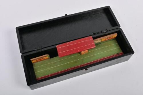 PLATFORM: A scratch made wooden model of station verandah and platform, 30.5cm