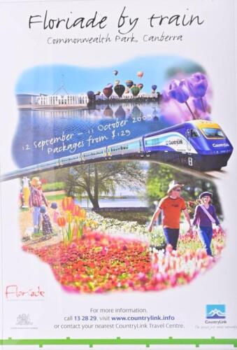 COUNTRY LINK: A CountryLink XPT promotional poster, 'Floriade by train', 69.5 x 99.5cm