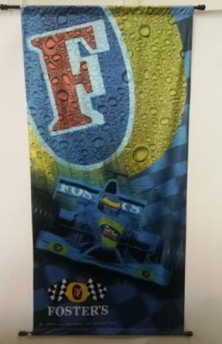 AGP: A Foster's (An Official Sponsor of Grand Prix) banner flag.