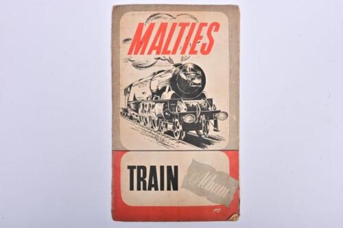 MALTIES: A circa 1950 complete collection of Malties 'The World's Trains' in Malties Album
