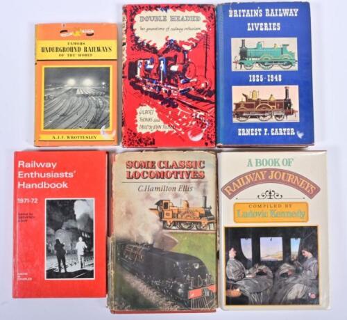 RAILWAYS: Six vintage books relating to railways and steam locomotives