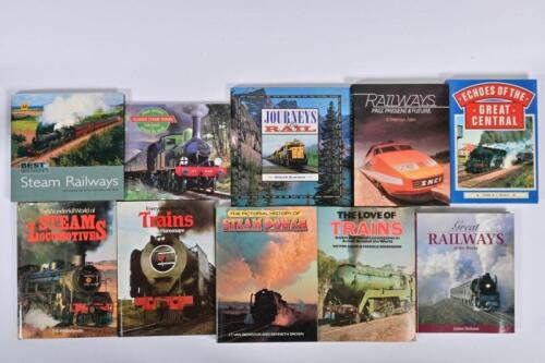 RAILWAYS: Ten books relating to railways and trains