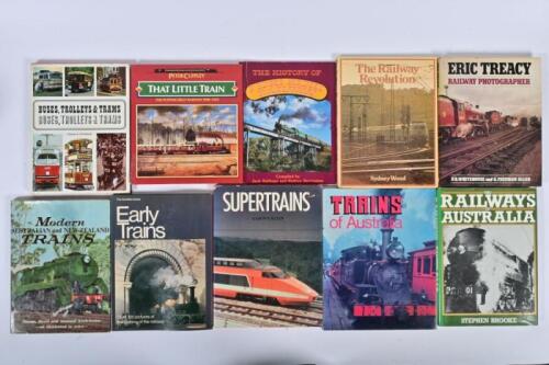 RAILWAYS: Ten books relating to railways and trains