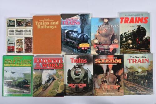 RAILWAYS: Ten books relating to railways and trains