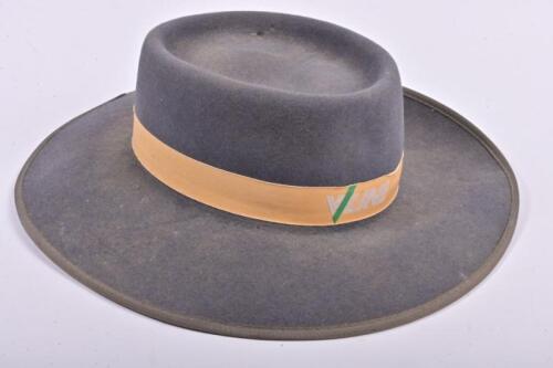 V/LINE: An original V/Line wide brim rabbit fur felt hat, by Statesman Hats, size 54