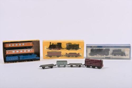 N SCALE: A collection of N scale trains, including Dinky and Bachmann