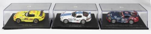 DODGE: Three NOS 1:43 scale Universal Hobbies Dodge Viper Racing - GTS-R #50 - 24h Le Mans 1996 & RT/10 #41 - Le Mans 1994 & GTS-R #55 Team Taisan - Japanese Grand Touring Car Championship 1998